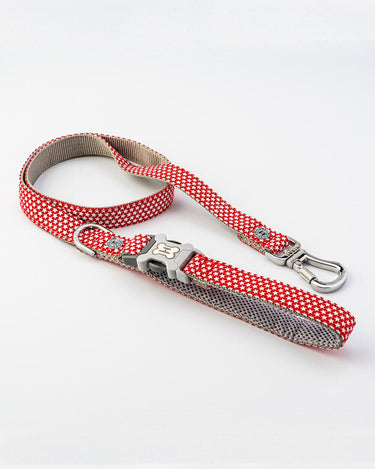 Fabric Dog Lead - Red Star