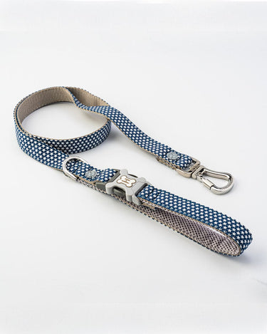 Fabric Dog Lead - Navy Star