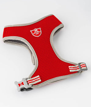 Mesh Dog Harness - Red