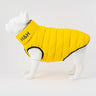 Reversible Dog Puffer Jacket - Yellow and Grey