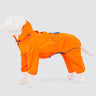 Reflective Hooded Dog Overalls - Neon Orange