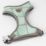 Tweed Dog Harness - Aqua Checked