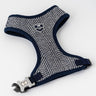 Tweed Dog Harness - Navy Herringbone