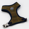 Tweed Dog Harness - Dark Green Checked
