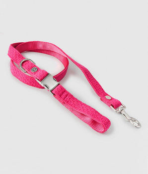 Pink Luxury Tweed Dog Lead
