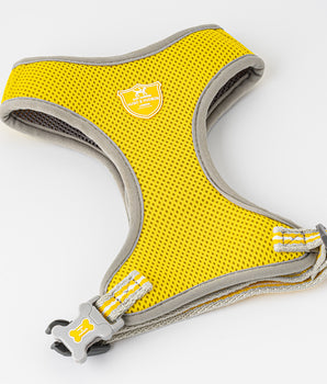 Mesh Dog Harness - Yellow
