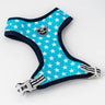 Fabric Dog Harness - Turquoise Star