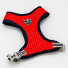 Fabric Dog Harness - Red and Coral Polka Dot