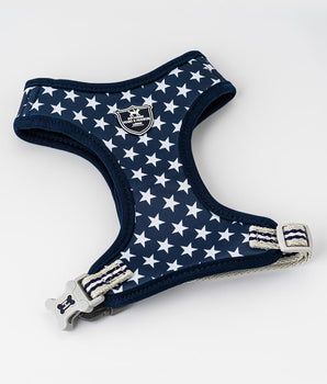 Fabric Dog Harness - Navy Star
