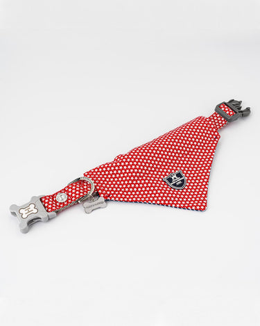 Fabric Dog Bandana - Red Star on Collar