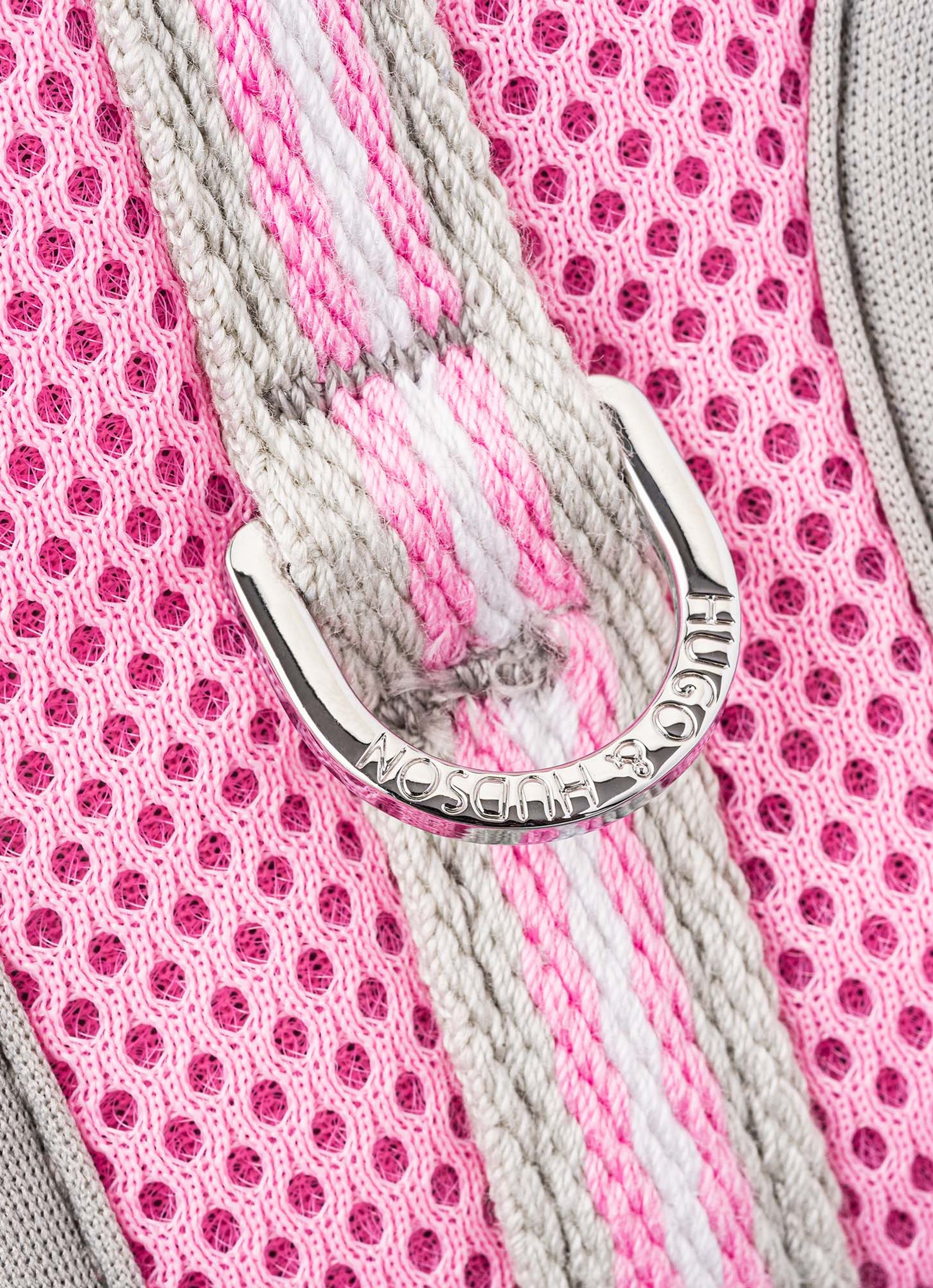 Mesh Dog Harness Pink Hugo & Hudson London