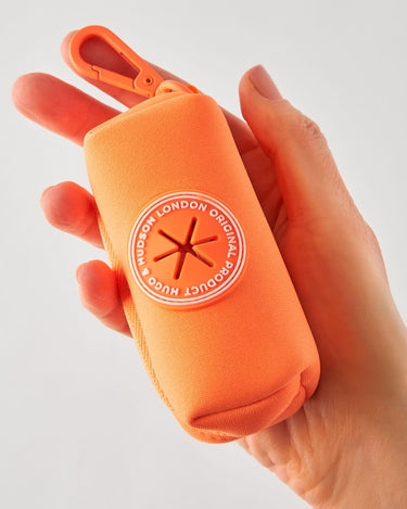 Waste Poop Bag Holder - Orange Hand Held