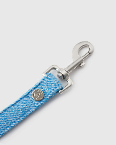 Blue Luxury Tweed Dog Lead Hook