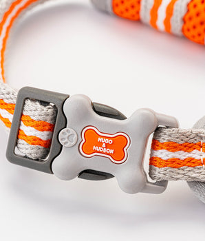 Mesh Dog Harness - Orange Buckle