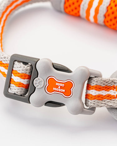 Mesh Dog Harness - Orange Buckle