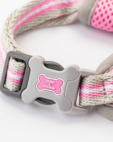 Mesh Dog Harness - Pink Buckle