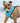 Fabric Dog Harness - Turquoise Star Lifestyle