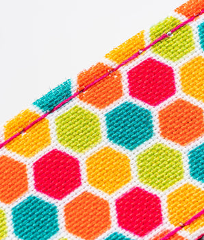 Fabric Dog Collar - Geometric Multi-color