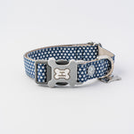 Fabric Dog Collar - Navy Star