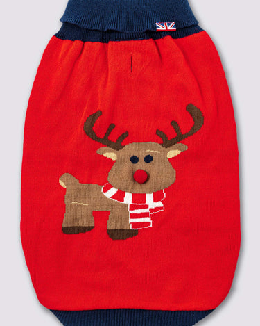 Christmas Dog Jumper - Reindeer