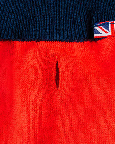 Christmas Dog Jumper - Reindeer Lead Hole