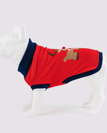 Christmas Dog Jumper - Reindeer