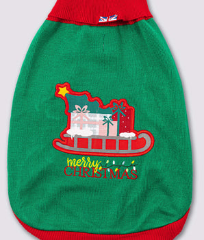 Christmas Dog Jumper - Santa's Sleigh Back