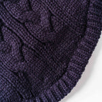 Cable Knit Dog Sweater - Navy