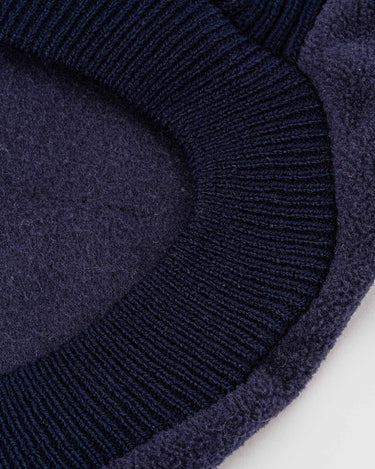 Fleece and Knit Dog Jumper - Navy Pattern