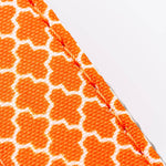 Fabric Dog Leash - Orange Geometric