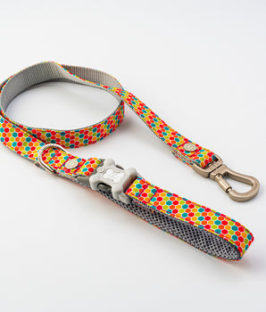 Fabric Dog Lead - Geometric Multi-colour