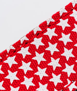 Fabric Dog Leash - Red Star