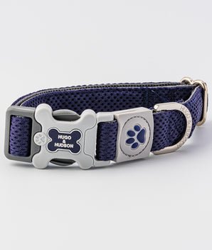 Mesh Dog Collar - Navy