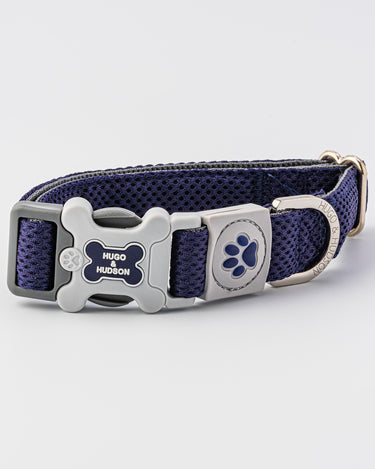 Mesh Dog Collar - Navy