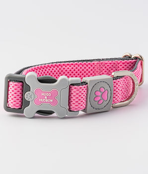 Mesh Dog Collar - Pink
