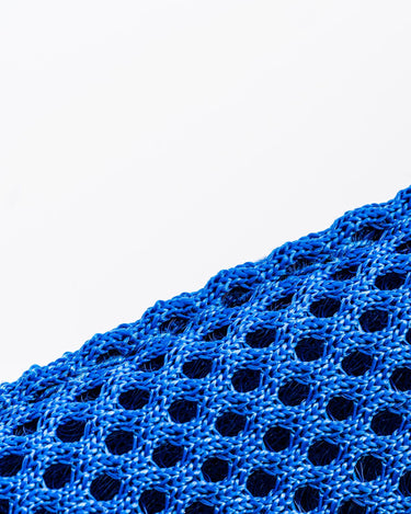 Mesh Dog Collar - Royal Blue - Stitching