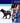 Mesh Dog Leash - Navy