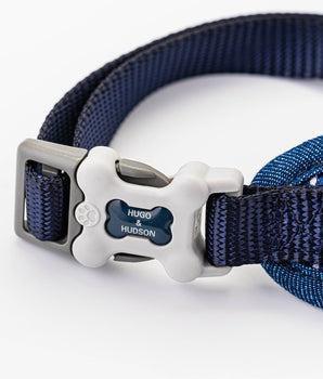 Fabric Dog Harness - Striped Navy