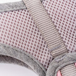 Tweed Dog Harness - Pink Checkered