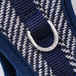 Tweed Dog Harness - Navy Herringbone