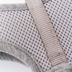 Tweed Dog Harness - Aqua Herringbone