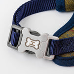 Tweed Dog Harness - Dark Green Checkered