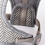 Tweed Dog Harness - Grey Herringbone