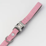 Tweed Dog Leash - Pink Herringbone