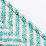 Tweed Dog Leash - Aqua Herringbone