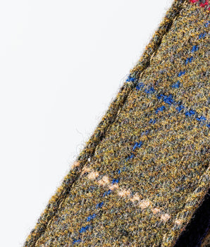 Tweed Dog Leash - Dark Green Checkered