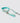 Aqua Herringbone Luxury Tweed Dog Lead