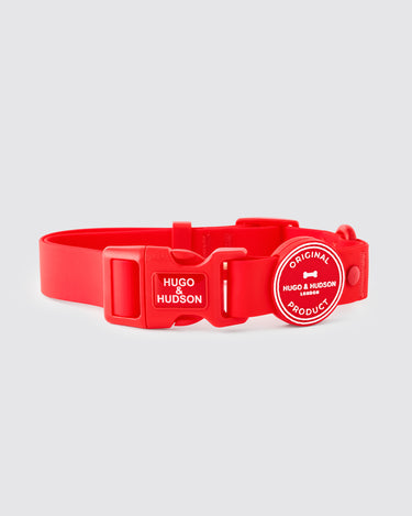 Red Waterproof Dog Collar