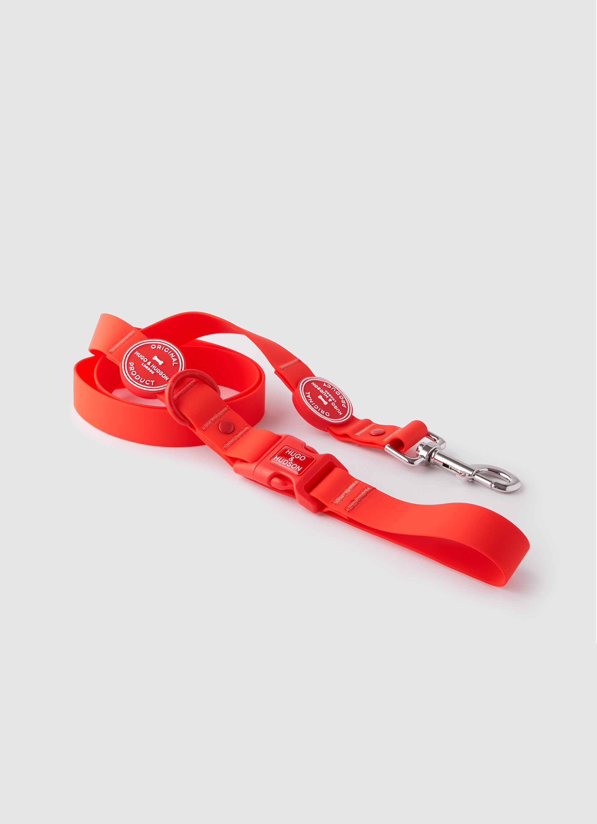 Waterproof Dog Lead Red Hugo & Hudson London
