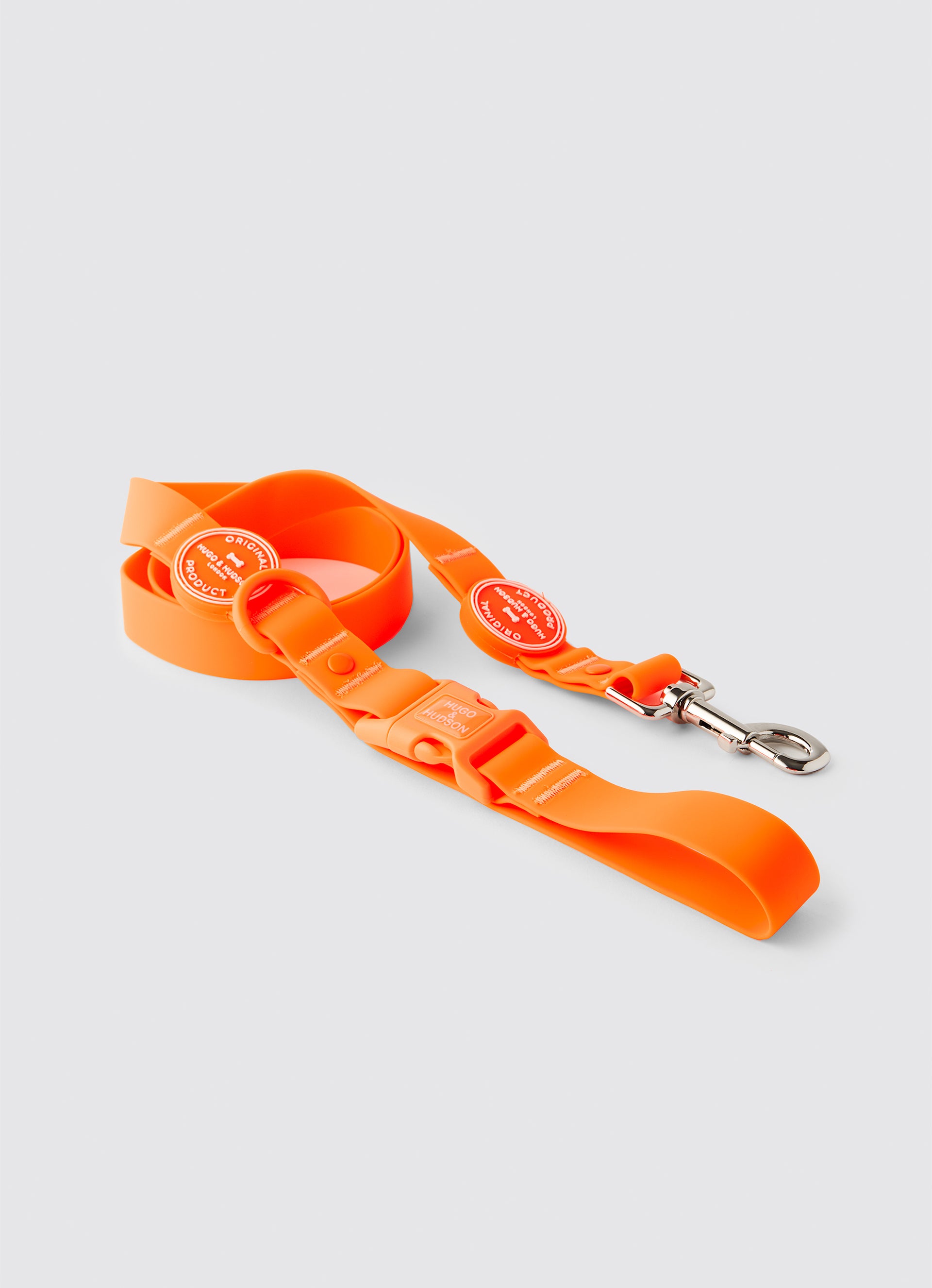 Waterproof Dog Lead Orange Hugo & Hudson London